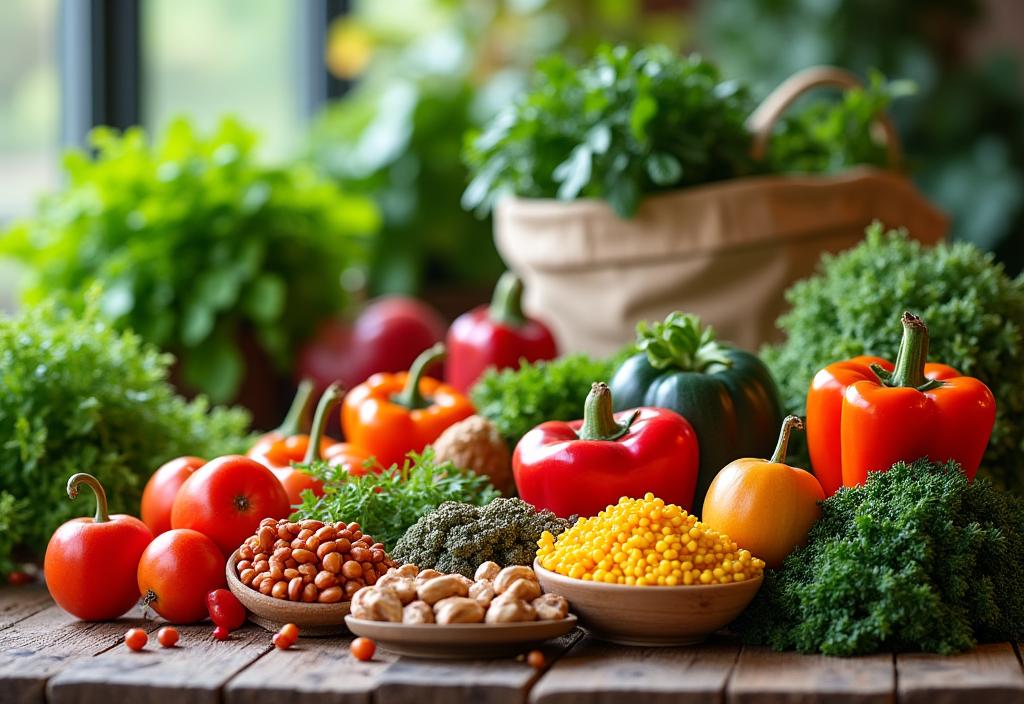 Nutrición vegana sostenible y alimentación ecológica